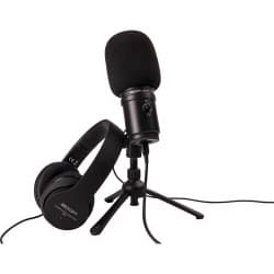 Zoom - Kit de Microfone de Podcast com Microfone ZUM-2, Fones de Ouvido, Suporte de Mesa, Cabo e Espuma Windscreen