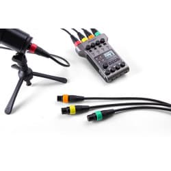 Zoom XLR-4CCP - Cabos de Microfone XLR com Anéis de Identificação Coloridos (8", pacote com 4)