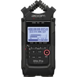 Zoom H4n Pro - Gravador Prático Portátil de 4 Entradas/4-Track com Cápsula de Microfone X/Y Integrado (Preto)