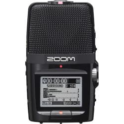 Zoom H2n - Gravador Portátil de 2 Entradas/4-Track com Matriz de 5 Microfones Onboard
