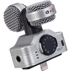 Zoom iQ7 - Microfone Estéreo Mid-Side para Dispositivos iOS com Conector Lightning
