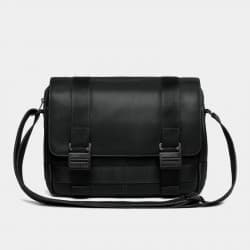 Nordweg - Bolsa de Couro Italiano para Fotógrafos Dolomitas (Preto)