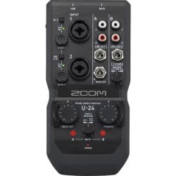 Zoom U-24 - Interface de Áudio/MIDI Portátil USB 2x4