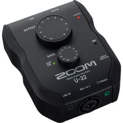 Zoom U-22 - Interface de Áudio Portátil 2x2 USB Ultracompacta