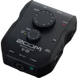 Zoom U-22 - Interface de Áudio Portátil 2x2 USB Ultracompacta