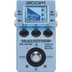 Zoom MS-70CDR - Pedal de Multi-efeitos MultiStomp para Guitarras, Baixos e Teclados