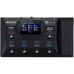 Zoom G6 - Pedaleira Multi-Efeitos para Guitarra com Pedal Digital