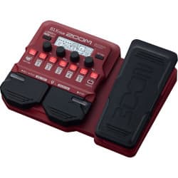 Zoom B1X Four - Pedaleira Multi-efeitos para Baixo Elétrico com Pedal de Expressão