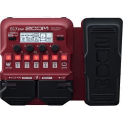 Zoom B1X Four - Pedaleira Multi-efeitos para Baixo Elétrico com Pedal de Expressão