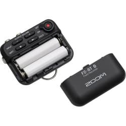 Zoom F2-BT - Gravador de Campo Portátil Ultracompacto com Microfone de Lapela
