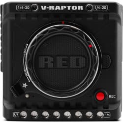 RED V-RAPTOR - Câmera Digital de Cinema 8K VV DSMC3 (Canon RF, Preto)