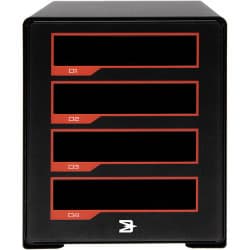 Blackjet TX-4DS - Leitor de Mídia de 4 Baias Thunderbolt 3