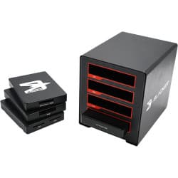 Blackjet TX-4DS - Leitor de Mídia de 4 Baias Thunderbolt 3
