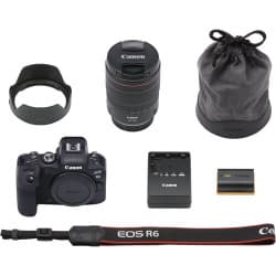 Canon EOS R6 - Câmera Digital Mirrorless com Lente 24-105 f/4L