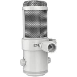 Deity VO-7U - Kit de Microfone Supercardióide Dinâmico com Boom Arm para Streamer (Branco)