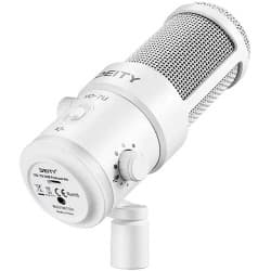 Deity VO-7U - Kit de Microfone Supercardióide Dinâmico com Boom Arm para Streamer (Branco)