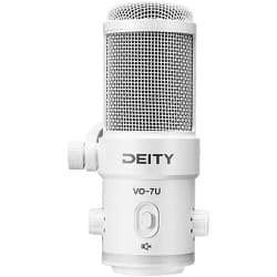 Deity VO-7U - Kit de Microfone Supercardióide Dinâmico com Boom Arm para Streamer (Branco)