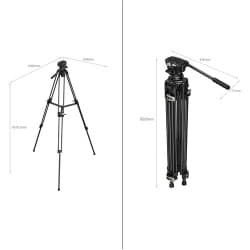 SmallRig AD-01 - Tripé Resistente com Cabeça Fluída