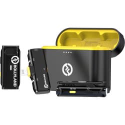 Hollyland LARK C1 DUO - Microfone Lapela Sem Fio/Wireless para iPhone iOS (Preto, 2,4 GHz)