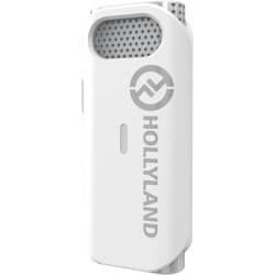 Hollyland LARK C1 DUO - Microfone Lapela Sem Fio/Wireless para iPhone iOS (Branco, 2,4 GHz)