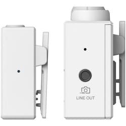 Hollyland LARK 150 SOLO - Microfone Lapela Sem Fio/Wireless (Branco, 2,4 GHz)