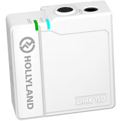 Hollyland LARK 150 - Transmissor de Microfone sem Fio com Clip (Branco, 2,4 GHz)