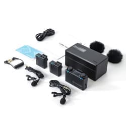 Hollyland LARK 150 - Microfone Sem Fio /Wireless ara Entrevista (2,4 GHz, preto)