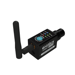 Exalux Connect RX200-RP - Kit Receptor RDM/DMX sem fio Ultra Compacto para Skypanel (Kit Reverso)