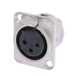 Neutrik NC3FD-L-1 - Conector XLR Fêmea de 3 Pólos
