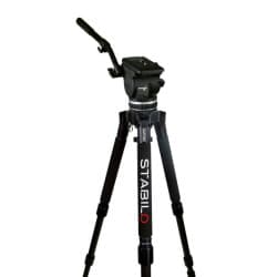 Cartoni - Sistema Focus 18 de Cabeça Fluída + Tripé StabilO CF + Bag de Transporte
