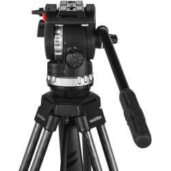 Sachtler Ace XL GS AL - Tripé Ace 75/2 D, Cabeça Fluida, Espalhador de Solo e Bolsa