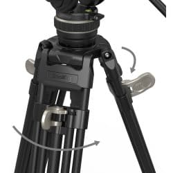 SmallRig AD-100 FreeBlazer - Tripé de Fibra de Carbono para Câmeras de 10 Kg