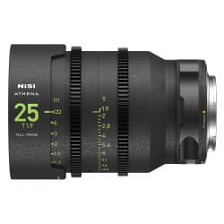 NiSi Athena Prime - Lente de Cinema 25mm Full Frame T1.9 (RF Mount)