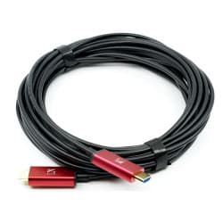 ZILR - Cabo HDMI de Fibra Óptica com Alta Velocidade 8K e Ethernet (10 metros)