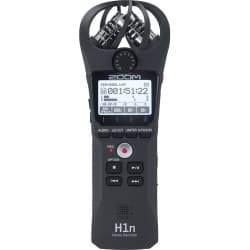Zoom H1n-VP - Gravador de Áudio Portátil com Espuma, Adaptador CA, Cabo USB e Case (Preto)