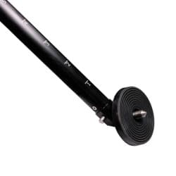 Cartoni - HDT SPORT 200 1-St ALU BLACK tripod BLACK (flat/Mitchell) w/ stabilizing column, Heavy Duty mid-level spreader and Pivoting aluminum feet