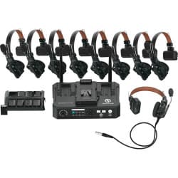 Hollyland - Solidcom C1 Pro-Hub8S Sistema de intercomunicação sem fio full-duplex para 9 pessoas com hub (1,9 GHz)