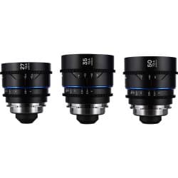 Laowa - Nanomorph S35 Prime 3-Lens Bundle (27mm, 35mm, 50mm) (Blue) Arri PL (Default) + EF