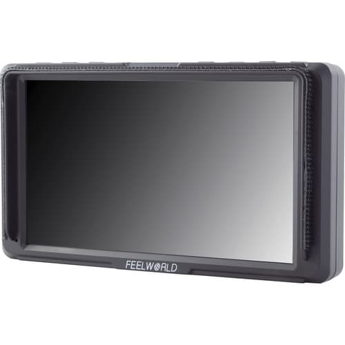 FeelWorld - F5 Monitor Full HD HDMI de 5,0" na câmera com suporte 4K e braço de inclinação