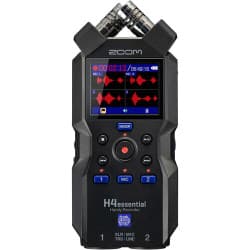 Zoom - H4essential Gravador de áudio portátil flutuante de 4 trilhas e 32 bits
