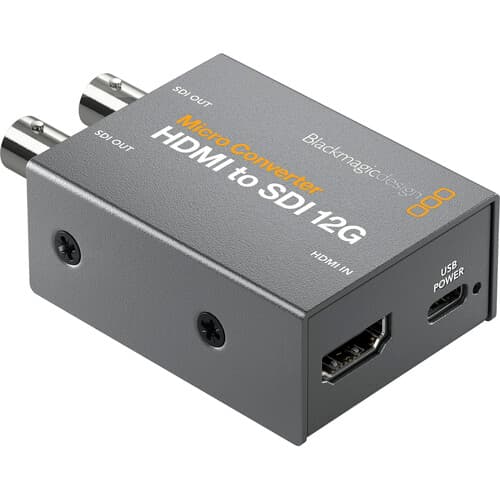 Blackmagic Design - Microconversor HDMI para SDI 12G com fonte de alimentação