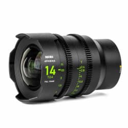 NiSi Athena Prime - Lente de Cinema 14mm Full Frame T2.4 sem filtro (E Mount)