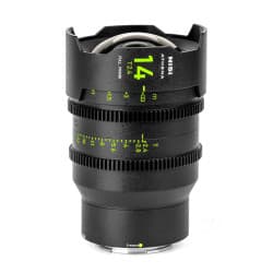 NiSi Athena Prime - Lente de Cinema 14mm Full Frame T2.4 sem filtro (E Mount)