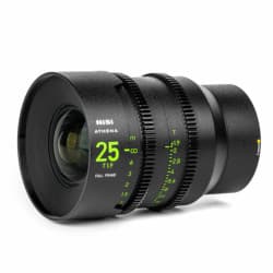 NiSi Athena Prime - Lente de Cinema 25mm Full Frame T1.9 (E Mount, sem filtro drop-in)