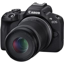 Canon - Câmera EOS R50 Mirrorless com lentes de 18-45 mm e 55-210 mm (Black) - miniatura 1