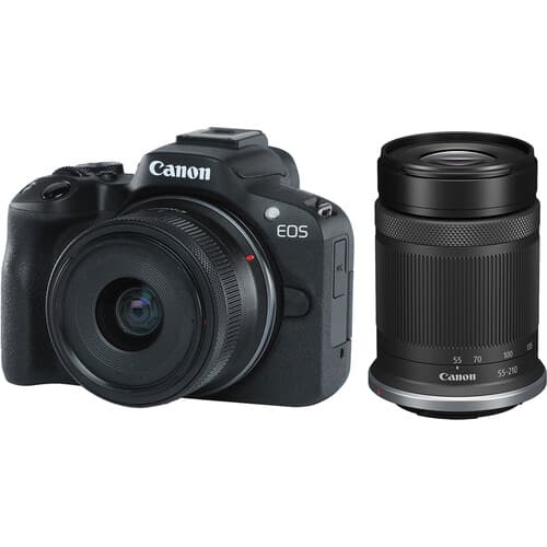 Canon - Câmera EOS R50 Mirrorless com lentes de 18-45 mm e 55-210 mm (Black) - imagem 5