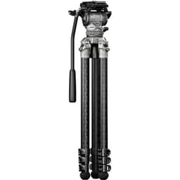 Tilta - Cabeça fluida Cine  de 75 mm com pernas de tripé de fibra de carbono de 3 estágios (Snow Camo) - miniatura 4
