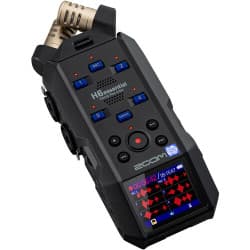 Zoom H6essential - Gravador de áudio portátil flutuante de 6 trilhas e 32 bits