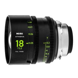 NiSi Athena Prime -  Lente de Cinema 18mm Full Frame T2.2 (PL Mount)