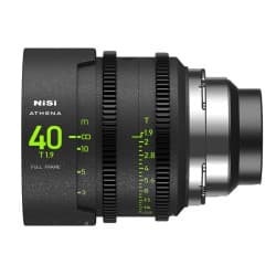 NiSi Athena Prime - Lente de cinema 40mm T1.9 Full-Frame (Montagem PL)